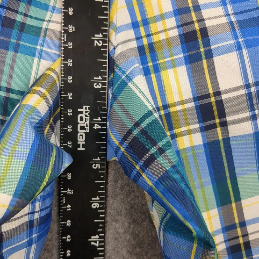 Jack Nicklaus Mens Plaid Golf Shorts‎ Size 36 Blue Green Yellow Polyester